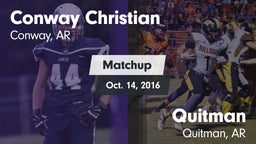 Matchup: Conway Christian vs. Quitman  2016