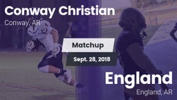 Matchup: Conway Christian vs. England  2018