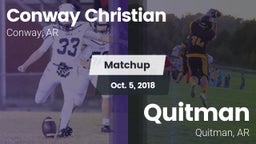 Matchup: Conway Christian vs. Quitman  2018