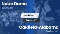 Matchup: Notre Dame vs. Oakfield-Alabama  2017
