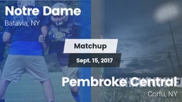 Matchup: Notre Dame vs. Pembroke Central 2017