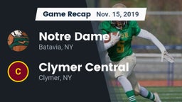 Recap: Notre Dame  vs. Clymer Central  2019