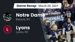 Recap: Notre Dame  vs. Lyons  2021