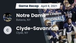 Recap: Notre Dame  vs. Clyde-Savannah  2021