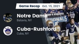 Recap: Notre Dame  vs. Cuba-Rushford  2021