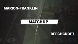 Matchup: Marion-Franklin vs. Beechcroft  2016