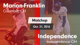 Matchup: Marion-Franklin vs. Independence  2016