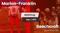 Matchup: Marion-Franklin vs. Beechcroft  2017