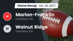 Recap: Marion-Franklin  vs. Walnut Ridge  2017