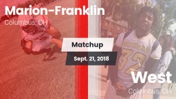 Matchup: Marion-Franklin vs. West  2018