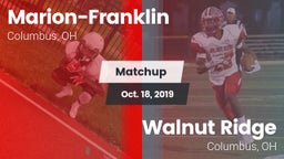 Matchup: Marion-Franklin vs. Walnut Ridge  2019
