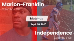 Matchup: Marion-Franklin vs. Independence  2020