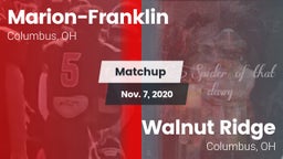 Matchup: Marion-Franklin vs. Walnut Ridge  2020