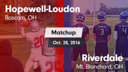 Matchup: Hopewell-Loudon vs. Riverdale  2016
