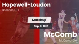 Matchup: Hopewell-Loudon vs. McComb  2017