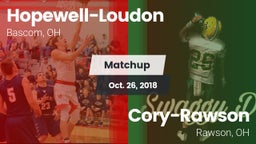Matchup: Hopewell-Loudon vs. Cory-Rawson  2018