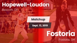 Matchup: Hopewell-Loudon vs. Fostoria  2019