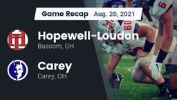 Recap: Hopewell-Loudon  vs. Carey  2021