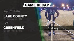 Recap: Lake County  vs. Greenfield  2016