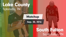Matchup: Lake County vs. South Fulton  2016