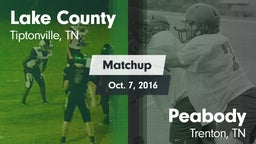 Matchup: Lake County vs. Peabody  2016