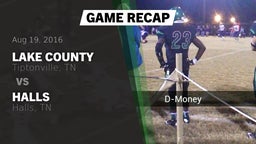 Recap: Lake County  vs. Halls  2016