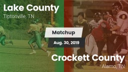 Matchup: Lake County vs. Crockett County  2019