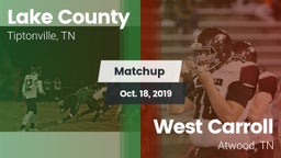 Matchup: Lake County vs. West Carroll  2019