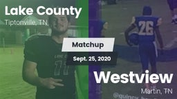 Matchup: Lake County vs. Westview  2020