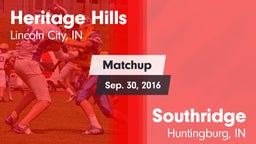 Matchup: Heritage Hills vs. Southridge  2016