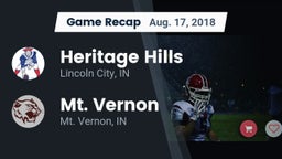 Recap: Heritage Hills  vs. Mt. Vernon  2018