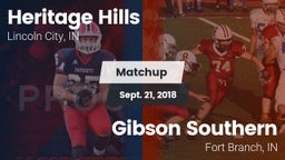 Matchup: Heritage Hills vs. Gibson Southern  2018