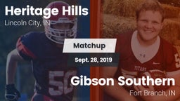 Matchup: Heritage Hills vs. Gibson Southern  2019