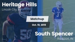 Matchup: Heritage Hills vs. South Spencer  2019