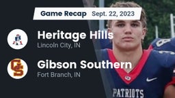 Recap: Heritage Hills  vs. Gibson Southern  2023