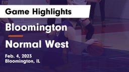 Bloomington  vs Normal West  Game Highlights - Feb. 4, 2023