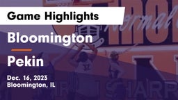 Bloomington  vs Pekin  Game Highlights - Dec. 16, 2023