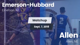 Matchup: Emerson-Hubbard vs. Allen  2018