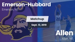 Matchup: Emerson-Hubbard vs. Allen  2019
