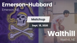 Matchup: Emerson-Hubbard vs. Walthill  2020