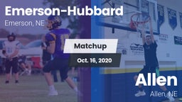 Matchup: Emerson-Hubbard vs. Allen  2020