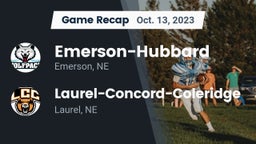Recap: Emerson-Hubbard  vs. Laurel-Concord-Coleridge  2023