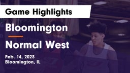 Bloomington  vs Normal West  Game Highlights - Feb. 14, 2023