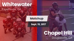Matchup: Whitewater vs. Chapel Hill  2017