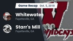 Recap: Whitewater  vs. Starr's Mill  2018