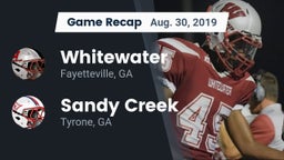 Recap: Whitewater  vs. Sandy Creek  2019