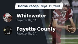 Recap: Whitewater  vs. Fayette County  2020