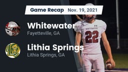 Recap: Whitewater  vs. Lithia Springs  2021
