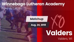 Matchup: Winnebago Lutheran vs. Valders  2018