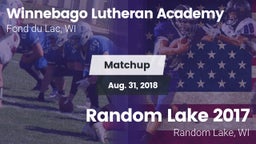 Matchup: Winnebago Lutheran vs. Random Lake  2017 2018
